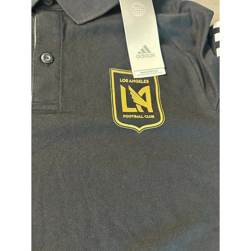 LAFC Men’s Adidas Black Polo Size M